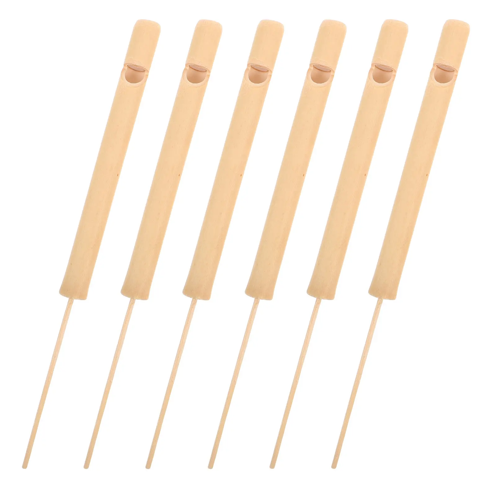 6Pcs Wooden Bird Whistle for Kids Compact Lightweight Flute Instrument Mimics Real Bird Calls Enhances Auditory Development