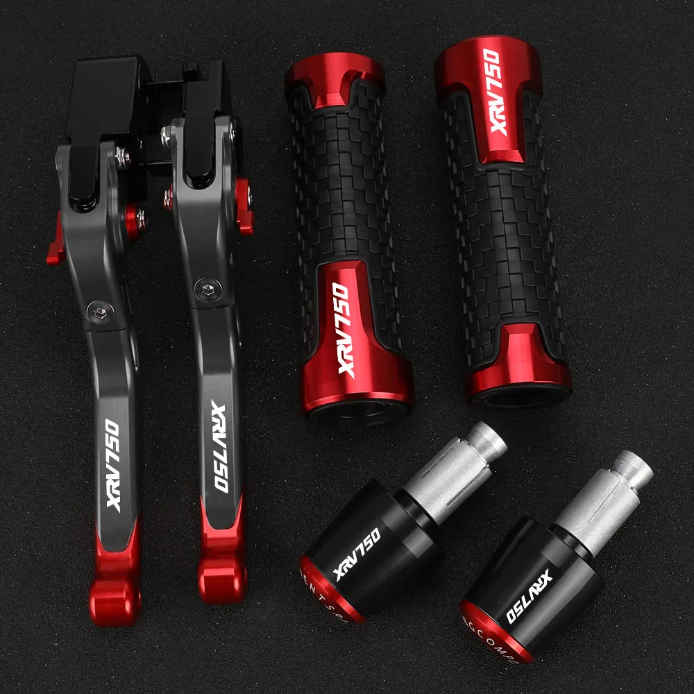 For Honda XRV750L-Y XRV 750 XRV750 AFRICA TWIN 1990-2003 Motorcycle CNC Adjustable Brake Clutch Levers Handlebar Hand Ends Grips