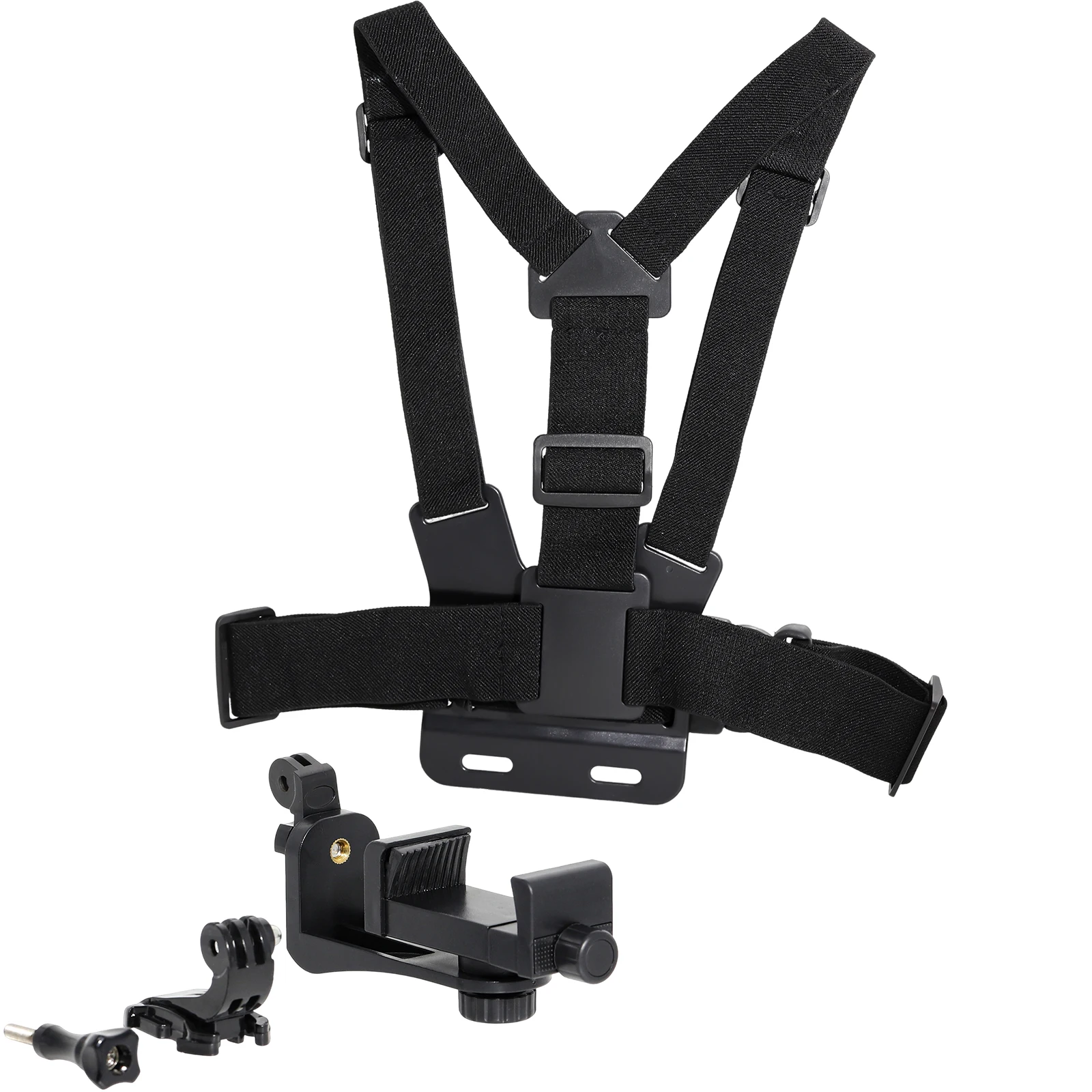 حزام تثبيت على الصدر قابل للتعديل لـ GoPro، حزام كاميرا رياضي عالمي بدون استخدام اليدين لركوب الدراجات والتزلج والدراجات النارية والمشي لمسافات طويلة #4