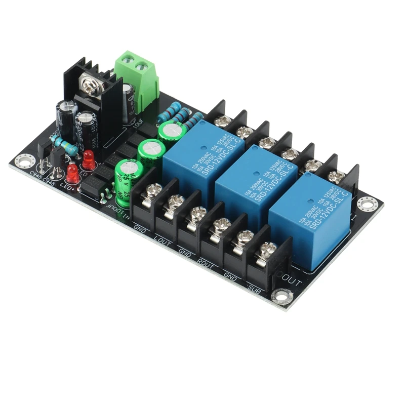 300W Digital Amplifier Speaker Protection Board 2.1 Channel Relay Speaker Protection Module Boot Delay