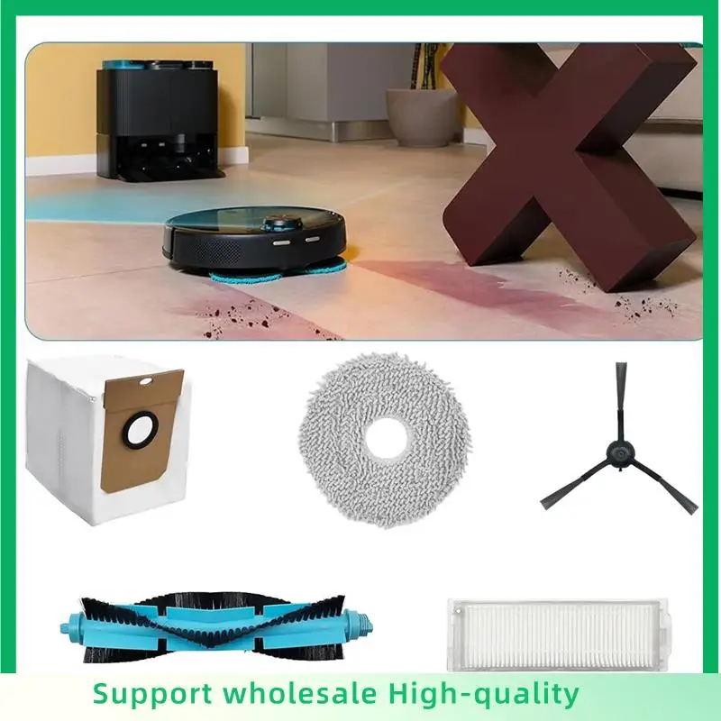 

ABSF For Cecotec Conga 11090 Vacuum Cleaner Robot Replacement Part Main Side Brush Hepa Filter Mop Cloth Dust Bags
