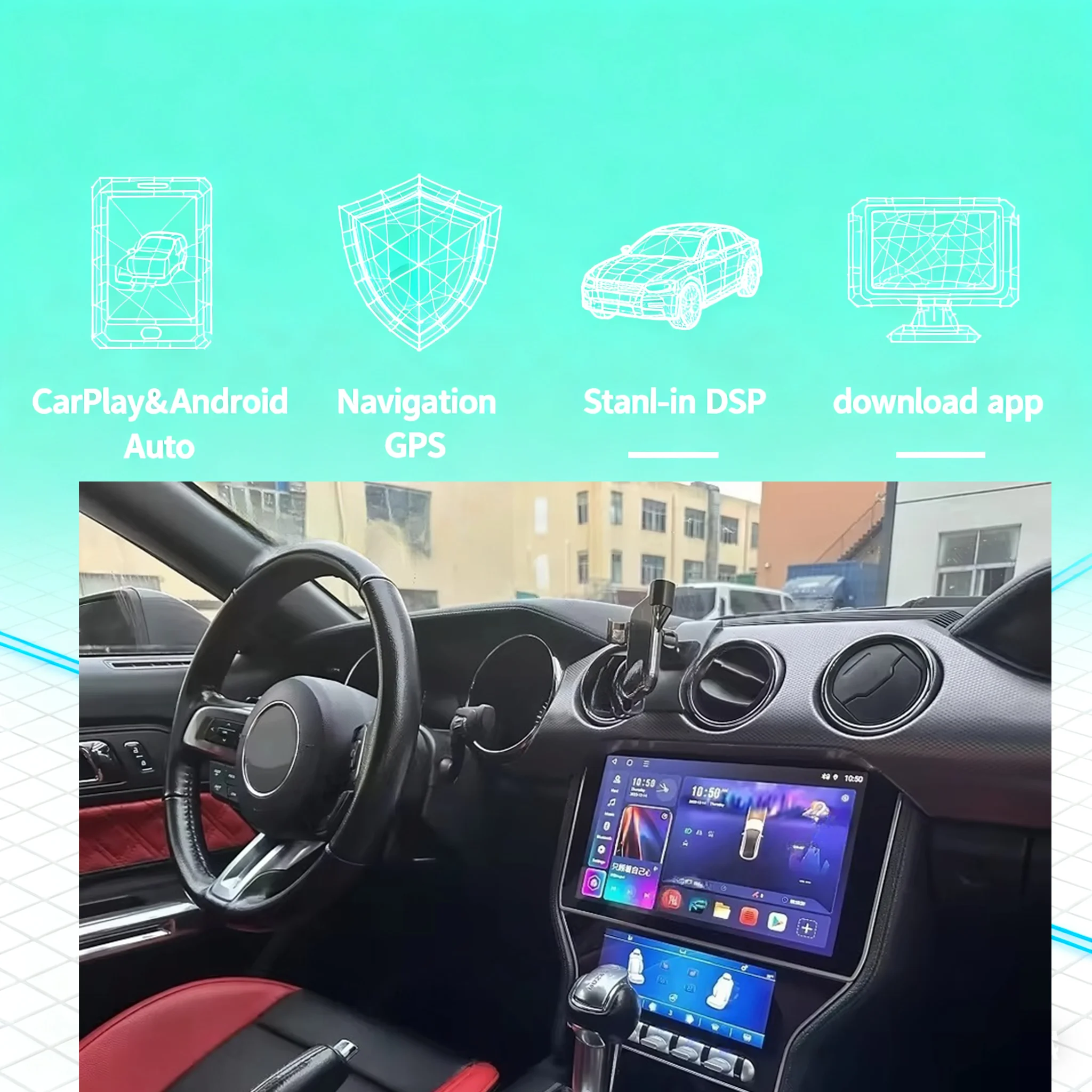 11.5“ Android Intelligent Systems Screen For Ford Mustang 2015 - 2021 Car Radio Multimedia Player Stereo Carplay 2din Head Unit