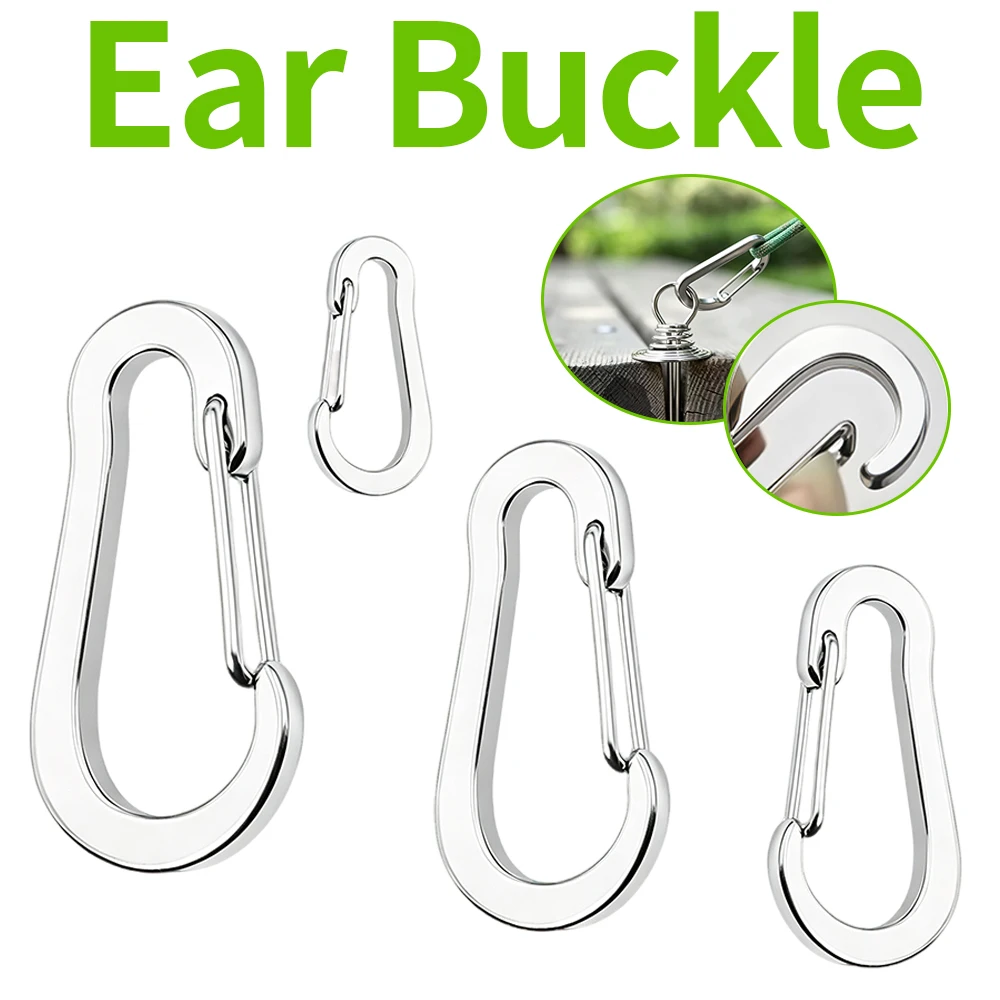 20-50mm Spring Buckle Hook Keychain Outdoor Fishing Camping Cycling Hiking Quick link Buckle Hook Suspension Decoration 4-100PCS
