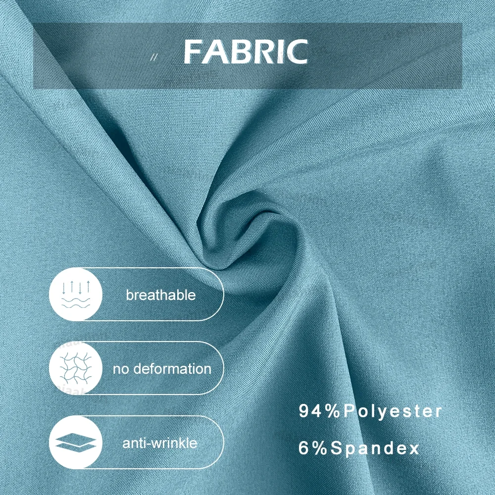 Niaahinn Medical Scrub Uniform Set Nursing Hospital Short Sleeves Top Pants Sets Nurse Uniform Fit Wholesale Spandex Scrubs Suit