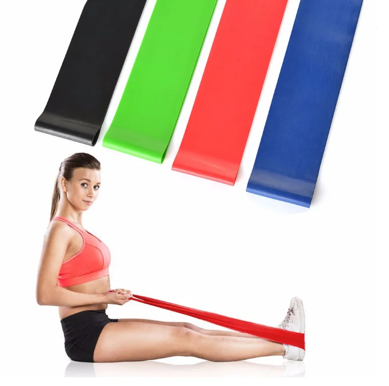 2026 Elastic Circle Yoga Fitness Resistance Band Exercise Fitness Tension Band Multi-Color Thickened Resistance Band SetSpromote