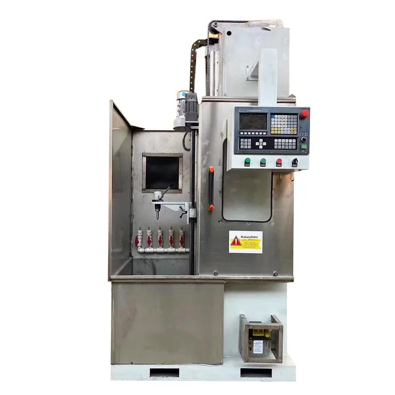 Upright CNC Gear Bearing Shaft Guide Heating High Frequency Quenching Machine Tool Equipment
