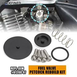 Motorcycle Vacuum Fuel Valve Petcock Rebuild Kit 61200-97 Diaphragm Service Kit For Harley Big Twin 1994-2001