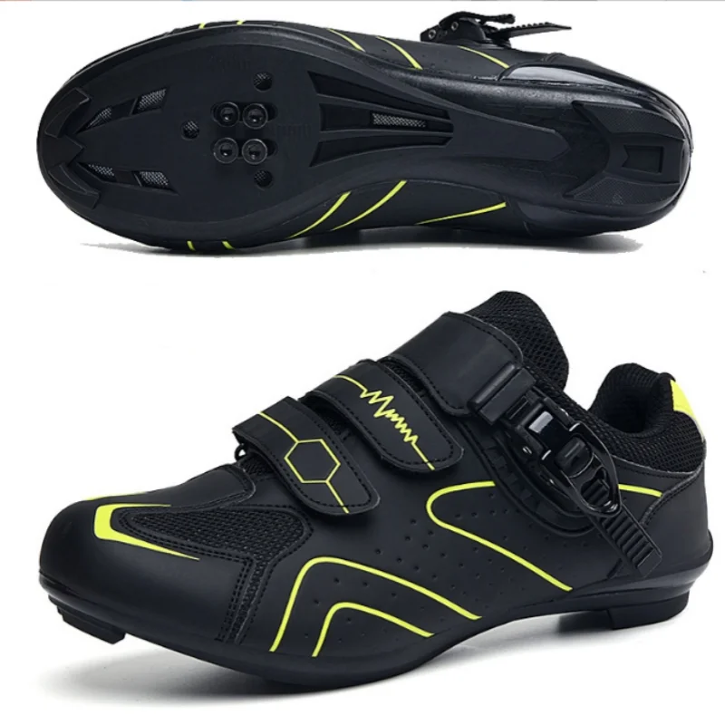 Sapatos de bicicleta de montanha sem bloqueio para homens, tênis MTB, bicicleta de estrada, velocidade Rb, sem grampo, pedal plano