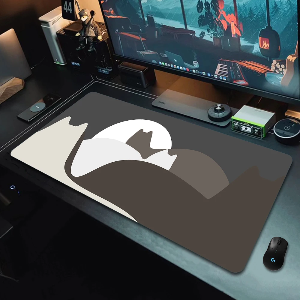 

Simple Cute Cat 900x400 Mouse Pad Computer Laptop Kawaii Keyboard Mouse Mat XXL Large Mousepad Keyboard Gamer Decoration DeskMat