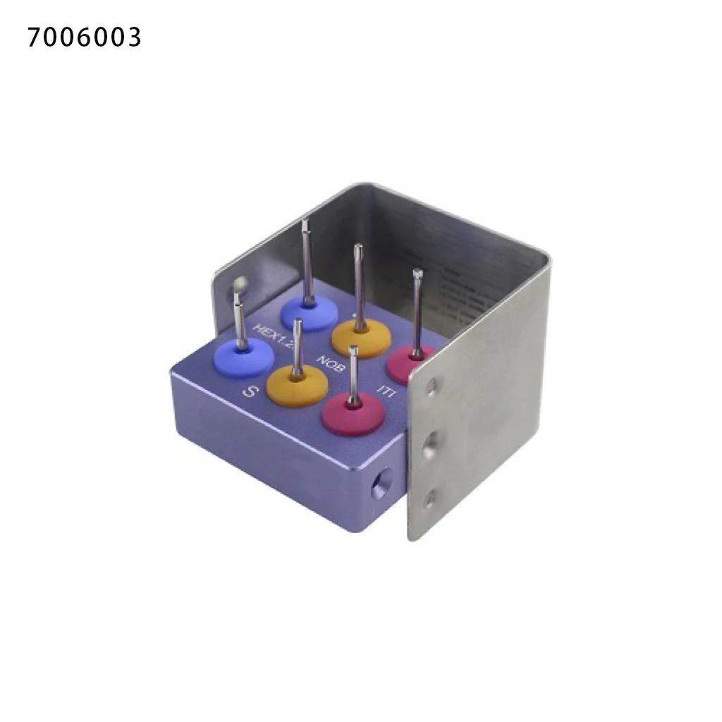 Dental Implant Screwdriver Kit Autoclavable Aluminum Box Multi-System Driver Tools For Dental Clinic Implant Restoration