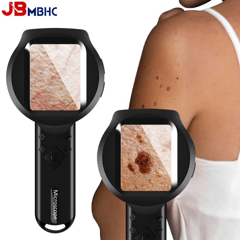 휴대용 디지털 현미경 피부 분석기 포켓 핸드헬드 현미경 카메라 2.8인치 화면 동전 보석 머리카락 피부용
