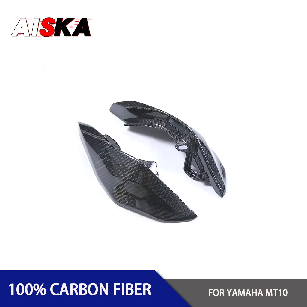 For YAMAHA FZ-10 MT10 MT-10 2022 - 2024 100% Pure Carbon Fiber Seat Small Side Panels Cover Motorcycle Modification Accessories