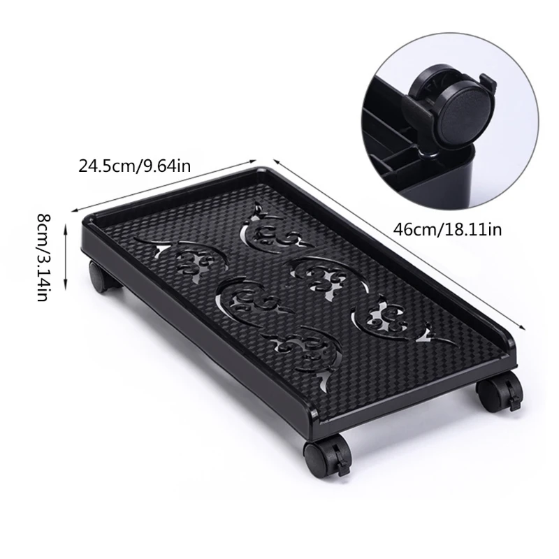 Portable Computer Base with Raised Edges Hollowed out Computer Stand Convenient Dropshipping
