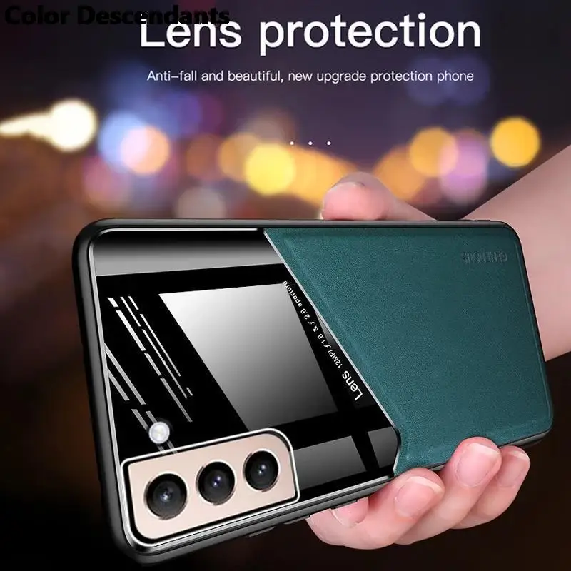 حامل مغناطيسي للسيارة غطاء هاتف من الجلد شبكي لهاتف شاومي بوكو x3 برو x3pro x 3 nfc pocox3 nfs حافظة مقاومة للصدمات