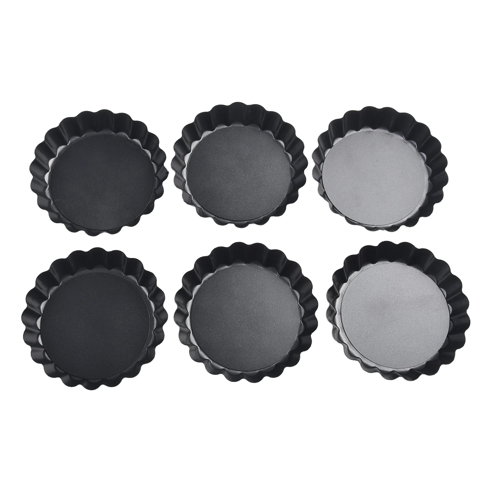 

Durable High Quality Brand New Non-Stick Tart Pan Bottom Carbon Steel Cases Mini Quiche Pans Removable Replacement