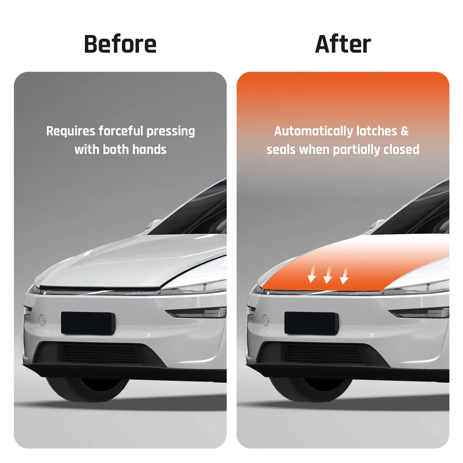 Sucção elétrica Soft Close Power Frunk para Tesla Model Y Juniper 2025 2026 Capô automático Fácil instalação Atualização