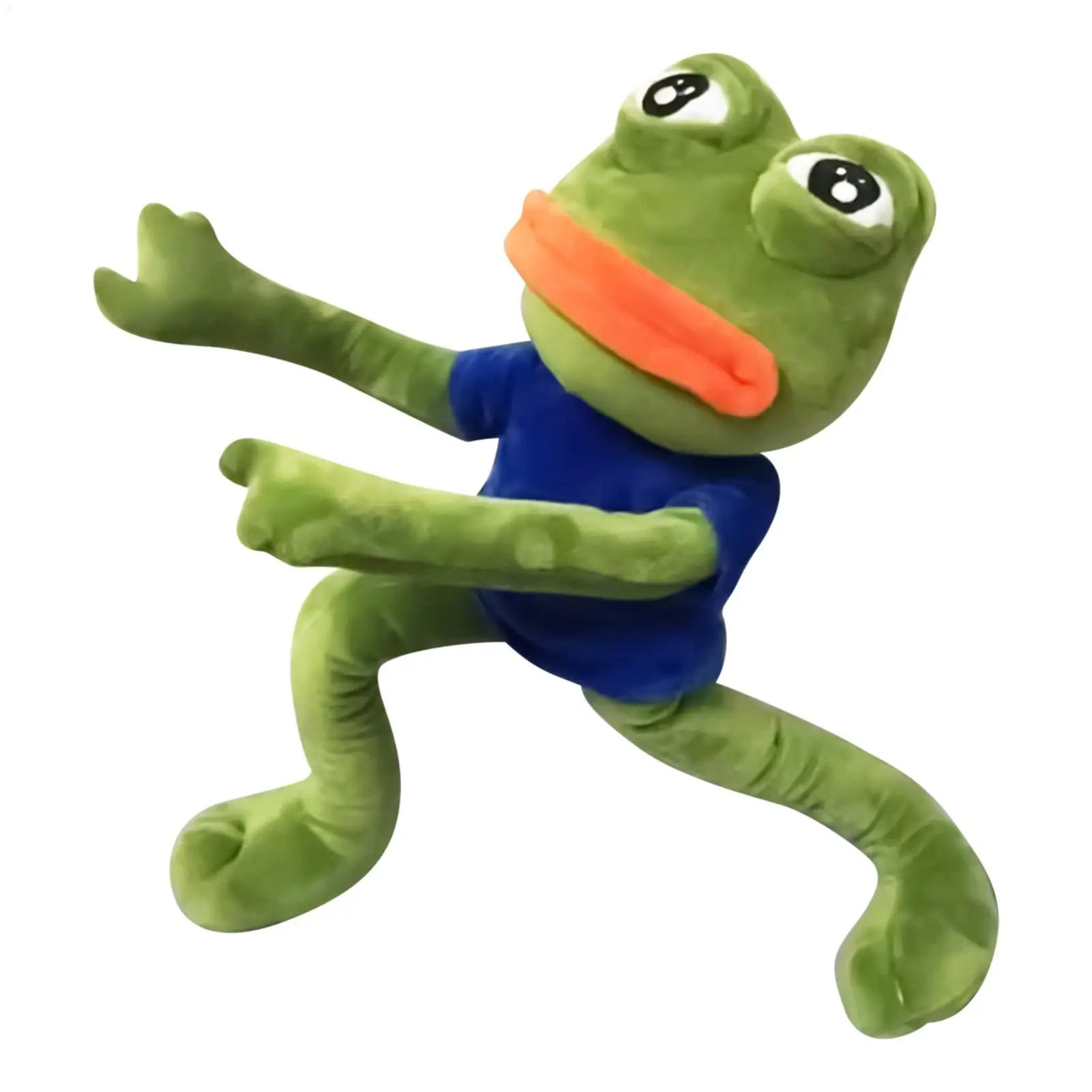 

40cm Animal Sad Frog Plush Toy Soft Stuffed Pillow Magic Expression The Sad Frog Plush Doll Birthday GIfts For Girls Boys