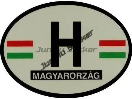 Creative Hungary Country CodeH Flag Car Sticker Souvenir Car Coat of Arms Shield City Hungary Budapest Flag Decal Accessories #6