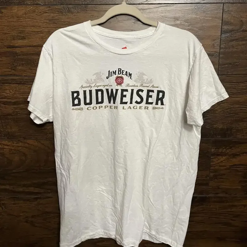 Jim Beam Budweiser Copper Lager T Shirt Large