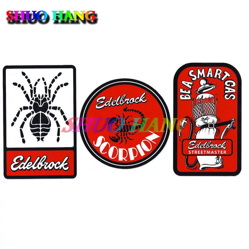 Edelbrock Spider Scorpion 1970 Original Racing Sticker/decal Die-cut A Lot of Vinyl Car Window Trunk Decorative Stickers