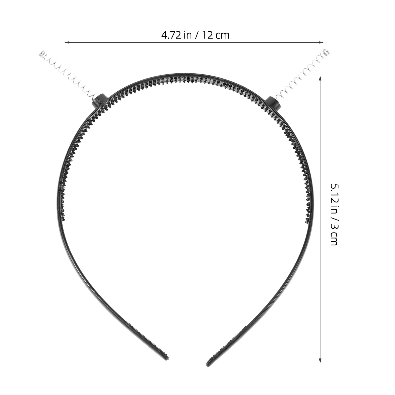 10Pcs Toothed Headband Accessories Semi-Finished Durable Plastic DIY Hair Clasp Making Concert Holiday Party Non-Slip Headbands