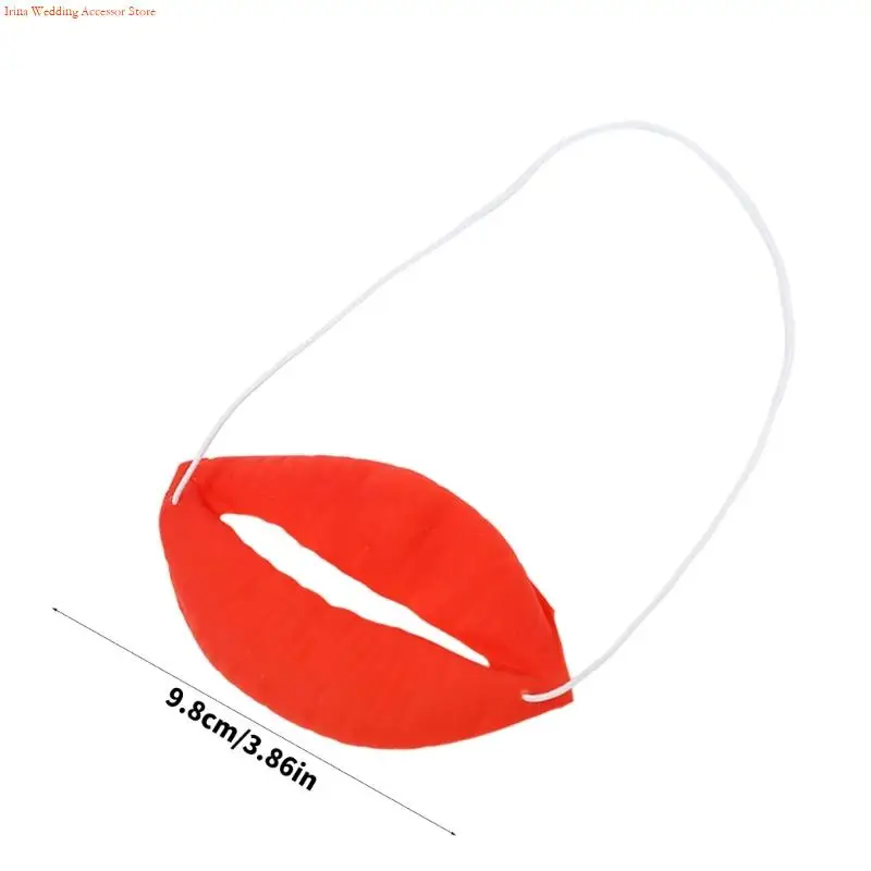 G92D Mode Worst Lippen Kostuumaccessoire Gemakkelijk te dragen Vriendelijke vinyls Ontwerp Halloween-kostuum voor volwassenen en