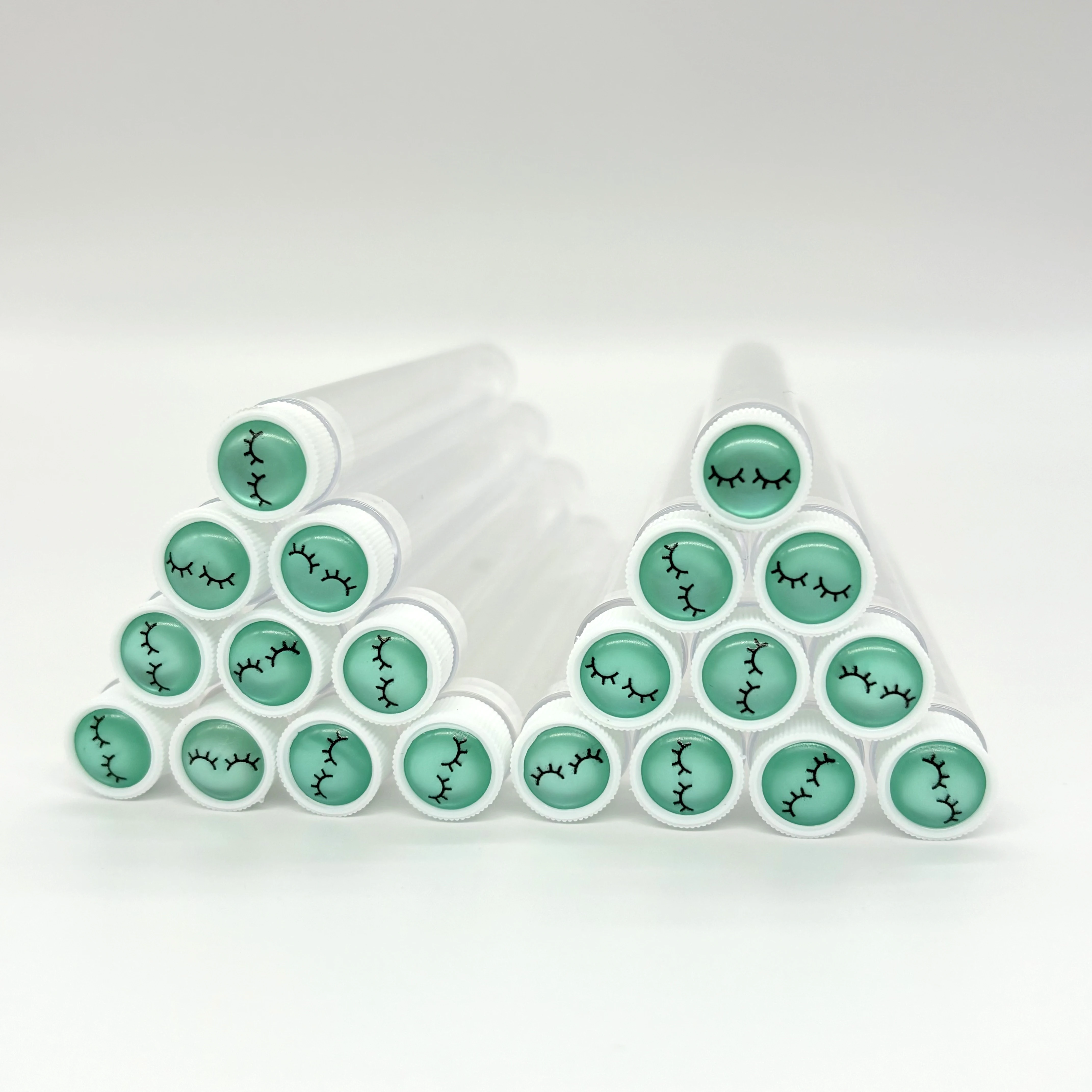 20 قطعة قابلة لإعادة الاستخدام فرشاة الحاجب أنبوب المتاح رمش فرشاة الحاجب فرشاة مع رمش الراتنج الحفر استبدال ماكياج فرش #4