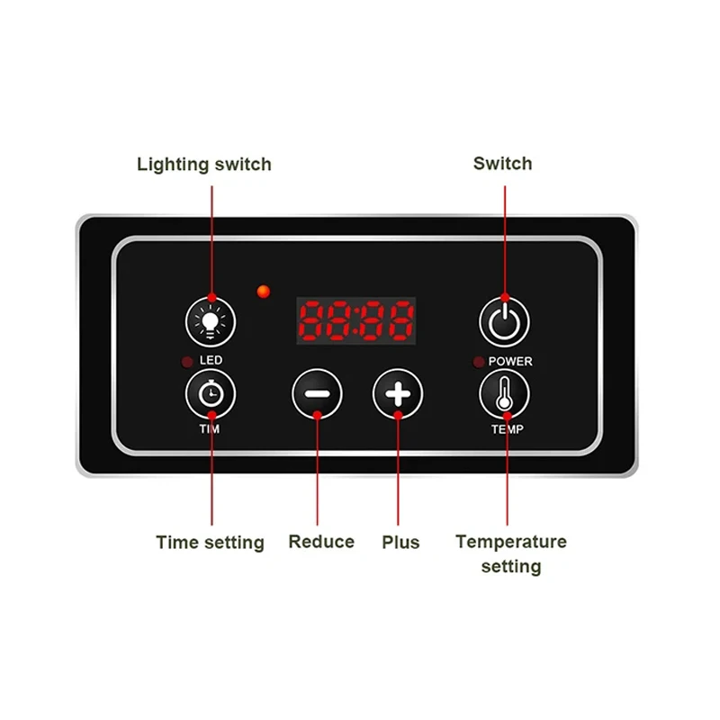 110V/220V 6 Trays Dried Food Dehydrator Snacks Dehydration Air Dryer Stainless Steel Fruits Vegetable Herb Meat Drying Machine