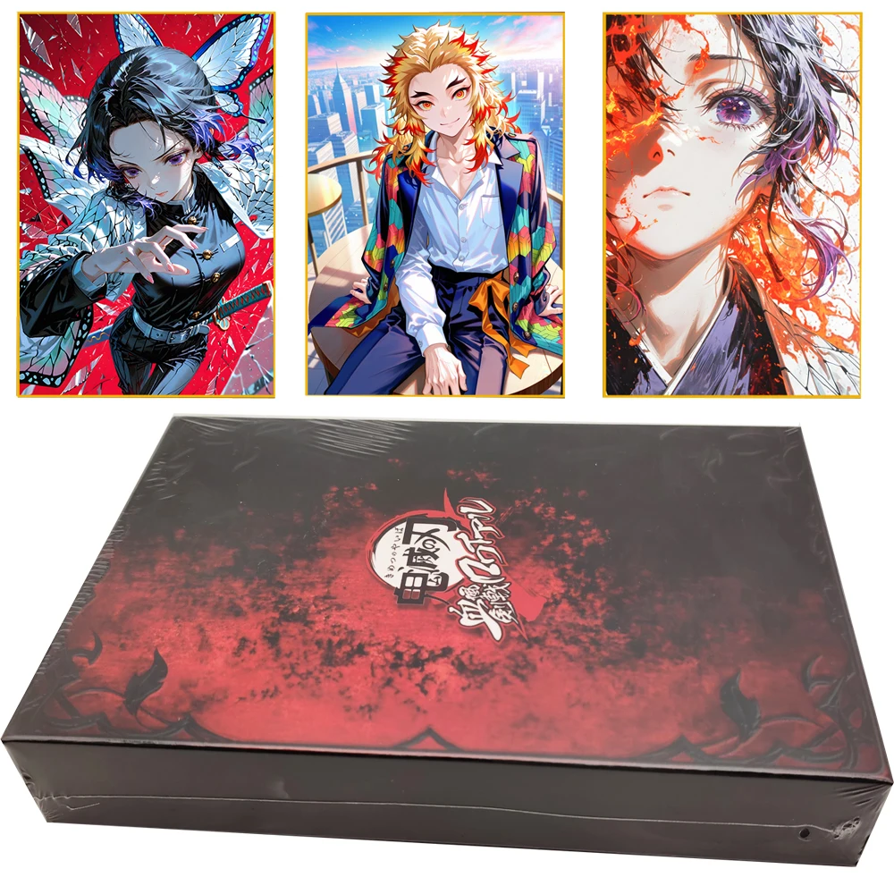 

Demon Slayer Color Paper Collection Cards Nezuko Tanjirou Anime Character Game Limited Edition Card Children Toys Holiday Gifts