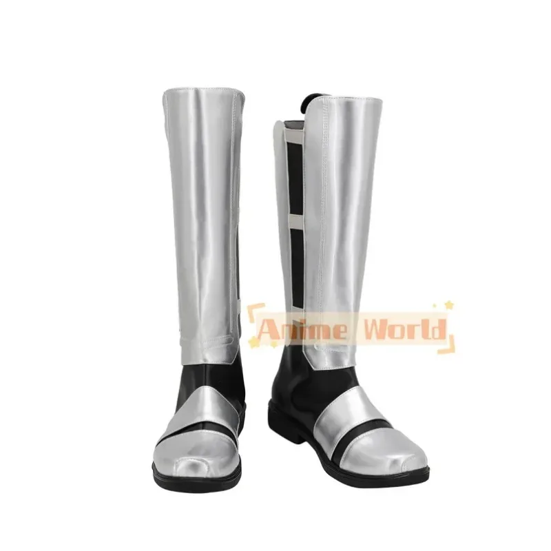 

Сапоги для косплея Darth Revan, серебряные туфли на заказ для унисекс, любой размер