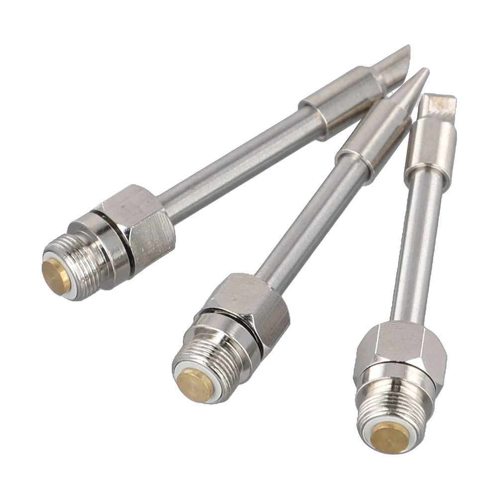 Crafting Work 52.6*6.6*1.5mm Soldering Tip Kit Copper And Silver Plating Efficient Soldering Handicraft Model Support