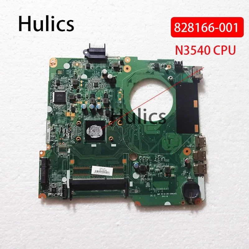 

Hulics используется для материнской платы ноутбука HP Pavilion 15-F 828166 -601 828166 -001 828166 -501 DA0U8AMB6A0 с материнской платой процессора N3540