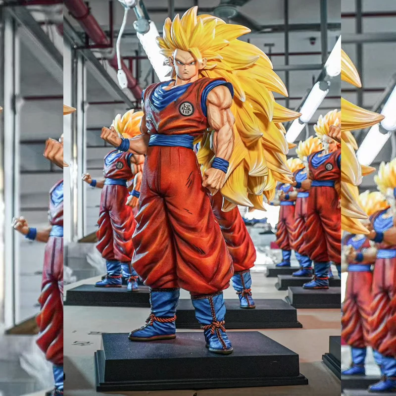 

Dragon Ball Super Saiyan Wukong Action Figure Hand-Made Desktop Case Ornament Quadratic Model Collectible Toy for Fans