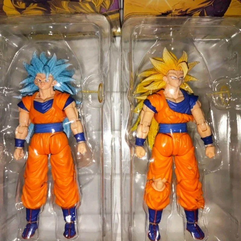 Original Dragon Ball Kong Mo Son Goku Super Three Beigit Super 3 Blue Shf 3.0 New Upgrade Model Collection Birthday Gift Toy