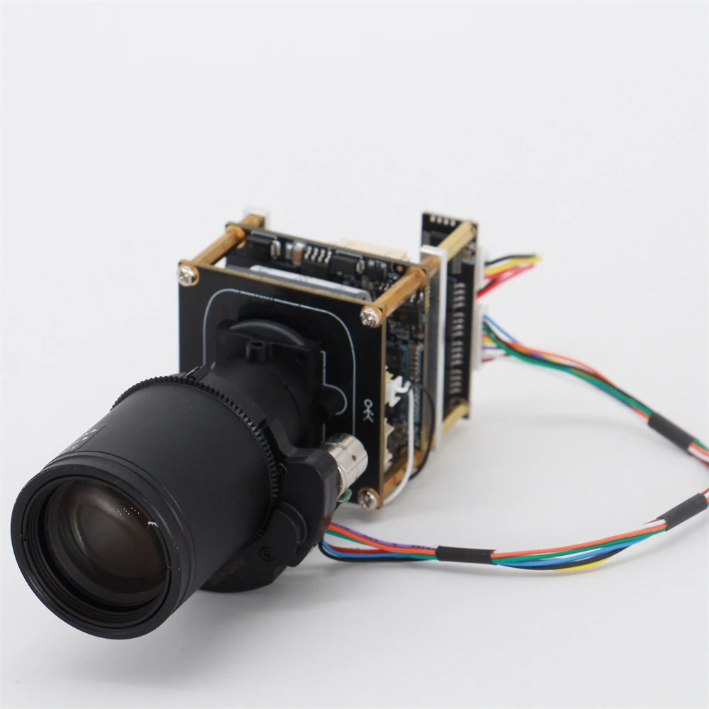 AI Face Recognition IP Camera Module 5MP 5-50mm Motorized 10X Zoom Lens Starvis IMX335 OpenIPC Camera Board
