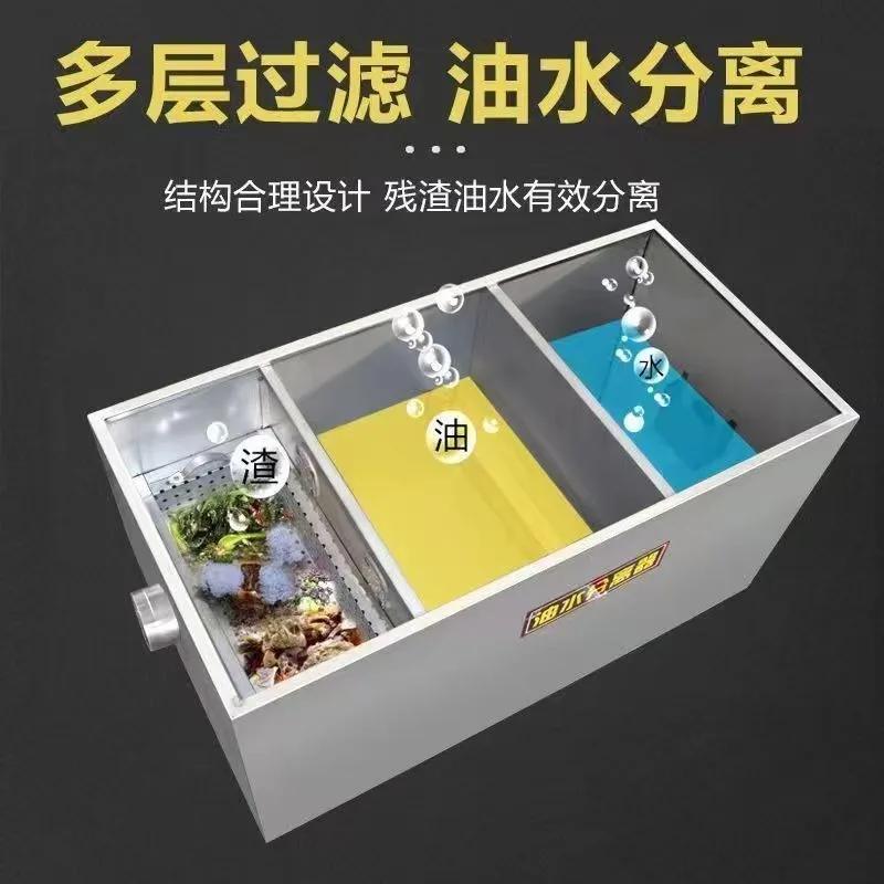 Vergrabener Öl-Wasser-Abscheiderfilter, Fettfalle aus Edelstahl