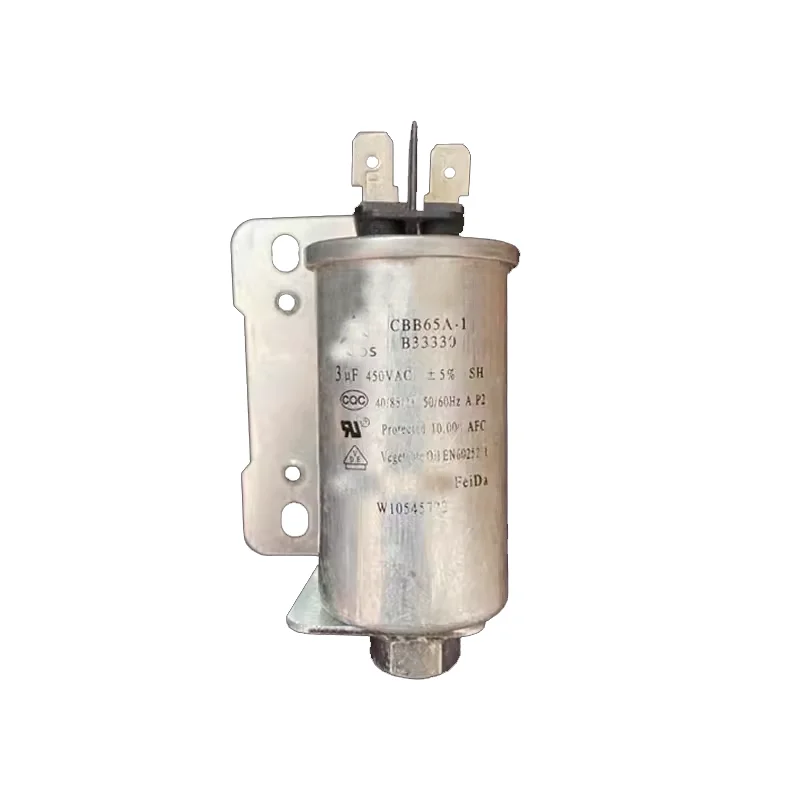 Washing machine accessories Capacitor 3UF 6UF 8UF 450V Start capacitor bracket with screws at the bottom