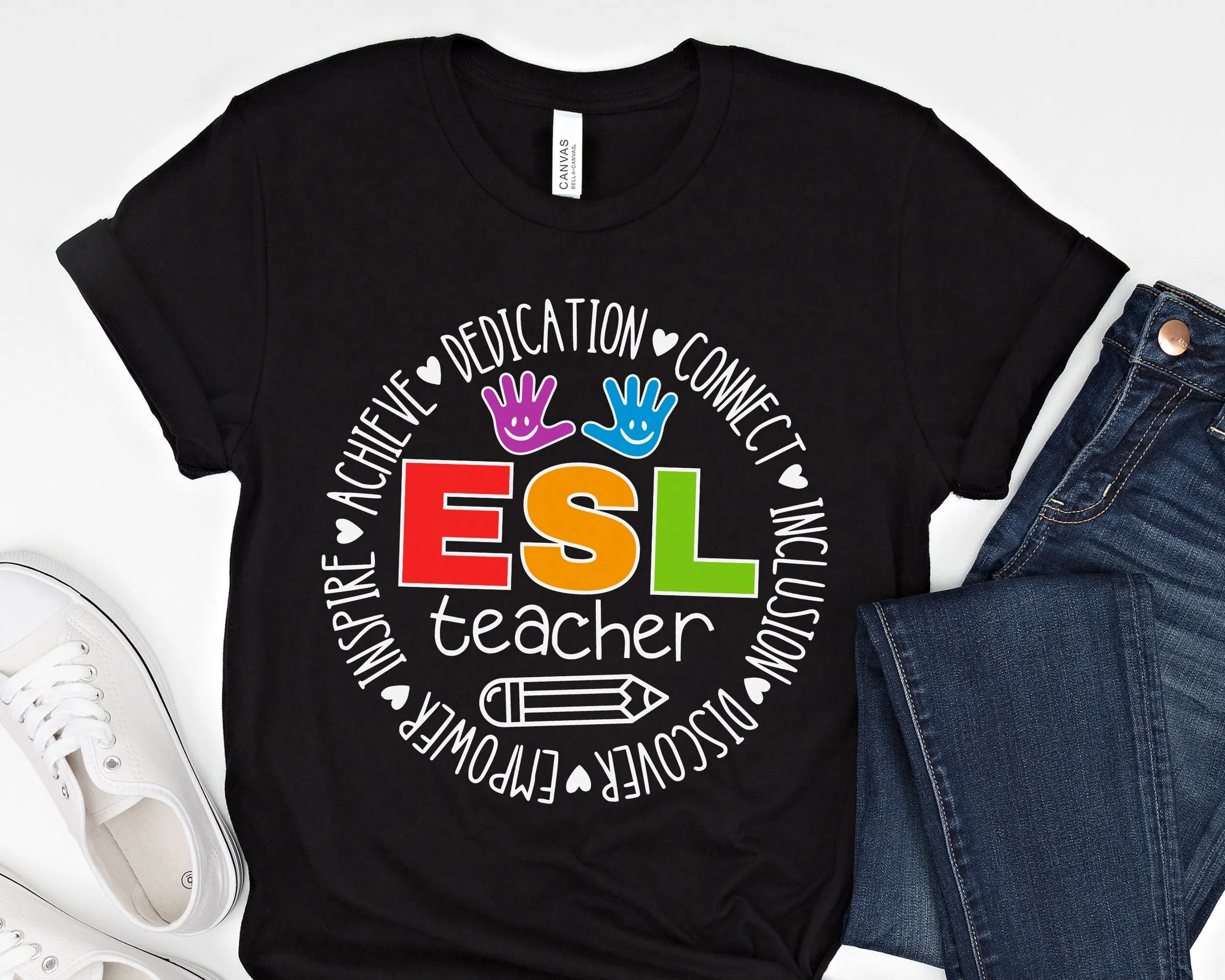 Esl Teacher T Shirt Squad Team S