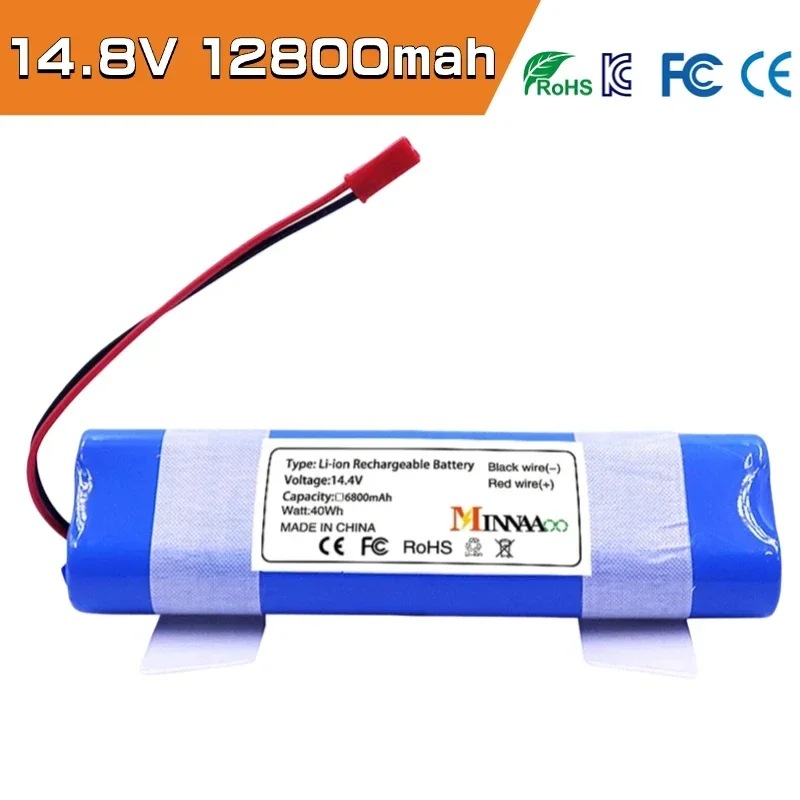 

14.8V Robot Vacuum Cleaner Battery 12800mah For ILIFE V50 V55 V8s V3s Pro V5s Pro V8s X750 Battery replace