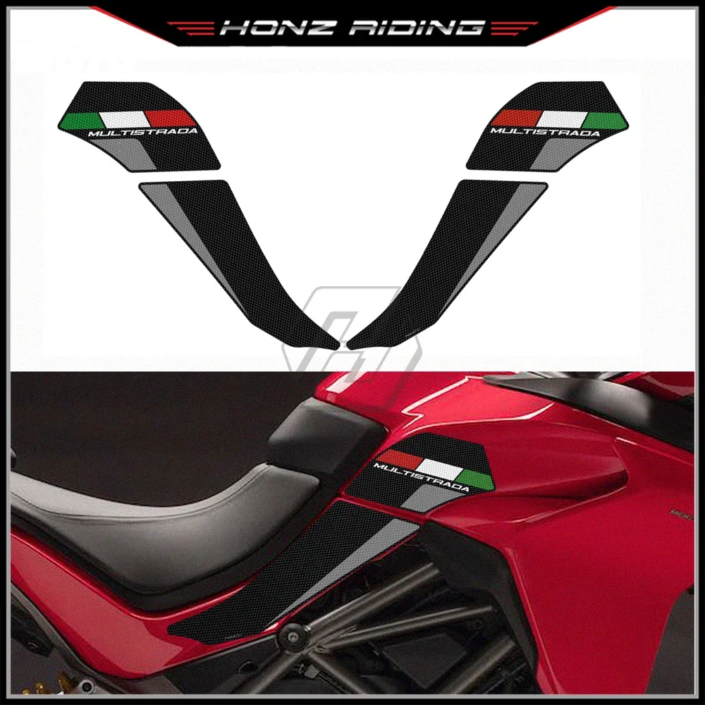 

Для Ducati Multistrada 1200 1260 2015-2020 наклейка для мотоцикла противоскользящая боковая накладка на бак защитный коврик для коленей