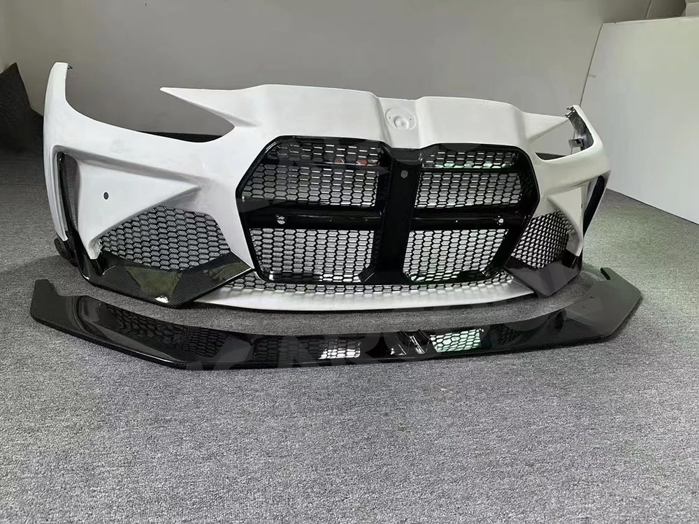 JMCARCOOL لسيارات BMW M3 M4 G80 G82 G83 2021 + ألياف الكربون الجافة الجبهة شفة مصد السيارة الناشر اكسسوارات السيارات #3