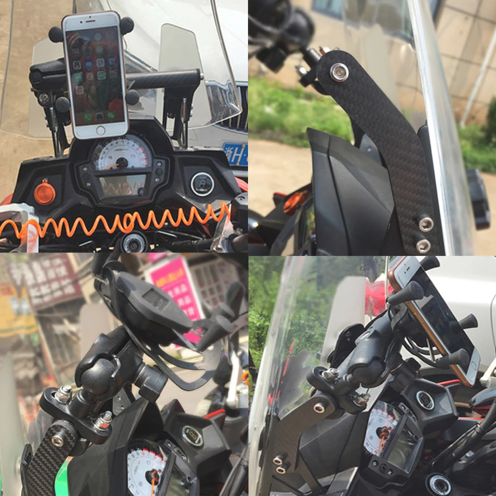 Motorcycle Bracket Mobile Navigation Bracket GPS For Kawasaki Versys 650 KLE650 Versys650 KLE 650 Universal Bracket 2021 2020