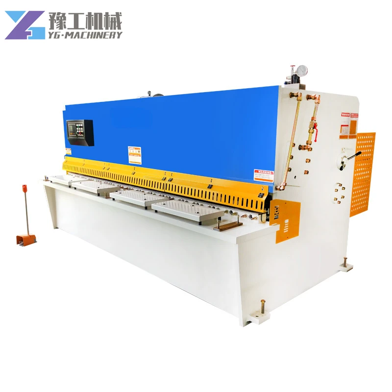 YG Metal Shearing Machine QC12K-10*3200 with E21 System Hydraulic Swing Beam Guillotine Shearing Machine