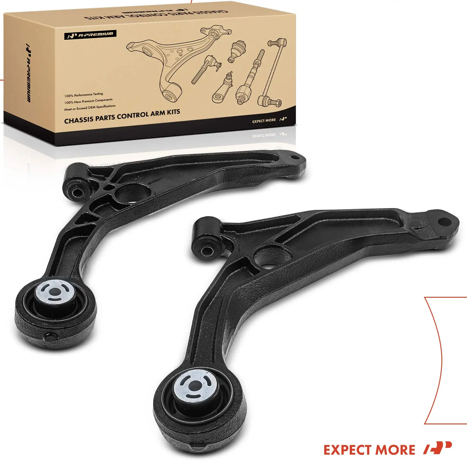 A-Premium 2x Front Lower Control Arm for Dodge Avenger 2008-2014 Chrysler Sebring 2007-2010 200 2011-2014
