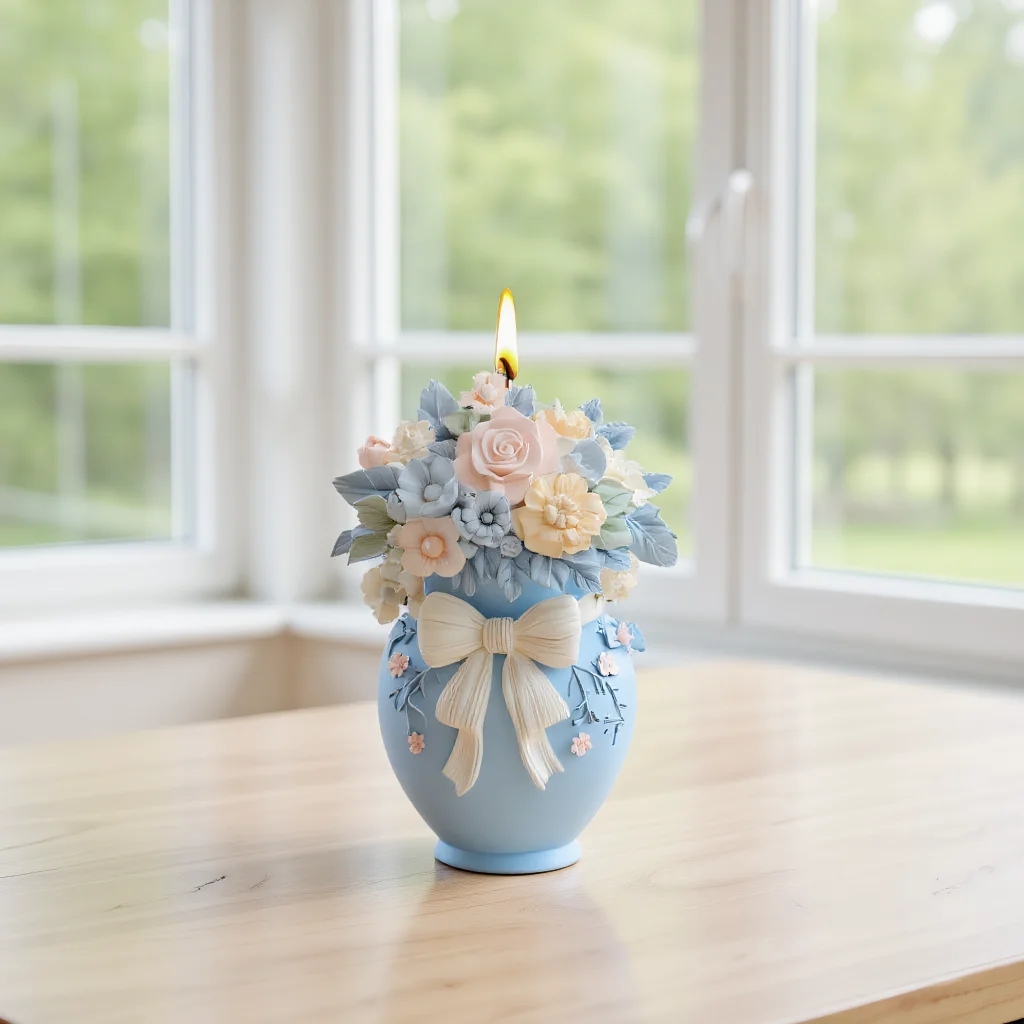 

DIY Silicone Mold for Scented Candles 3D Dreamy Flower Baskets Handmade Creative Ornament Soap Molds Candle Making Supplies