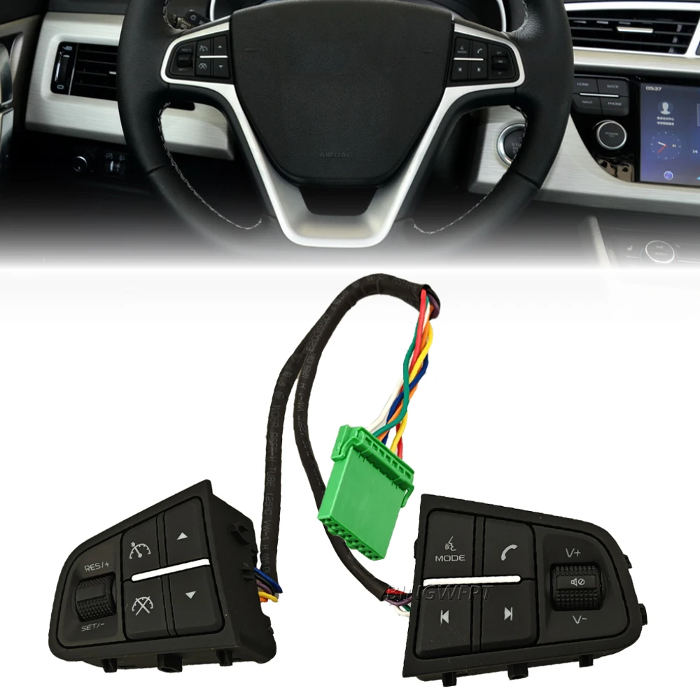 

Steering Wheel Control Buttons For 2016-2018 Geely Atlas,SUV,Emgrand X7 Sports Audio Cruise Volume Button Switch Car Accessories
