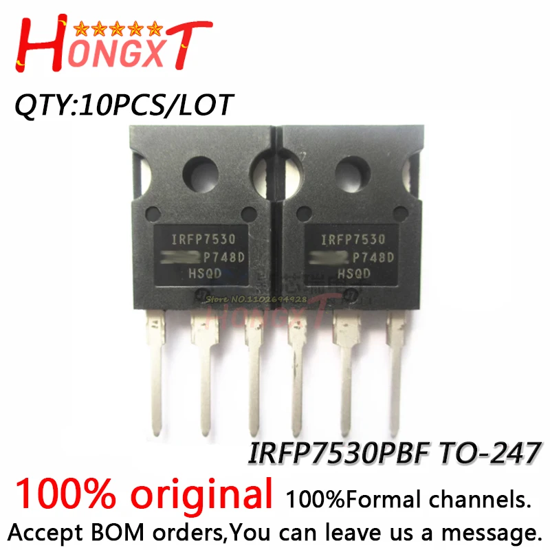 10PCS 100% NEW IRFB7530PBF IRFB7530 TO-220 IRFP7530PBF IRFP7530 TO-247 N-channel FET 195A 60V.