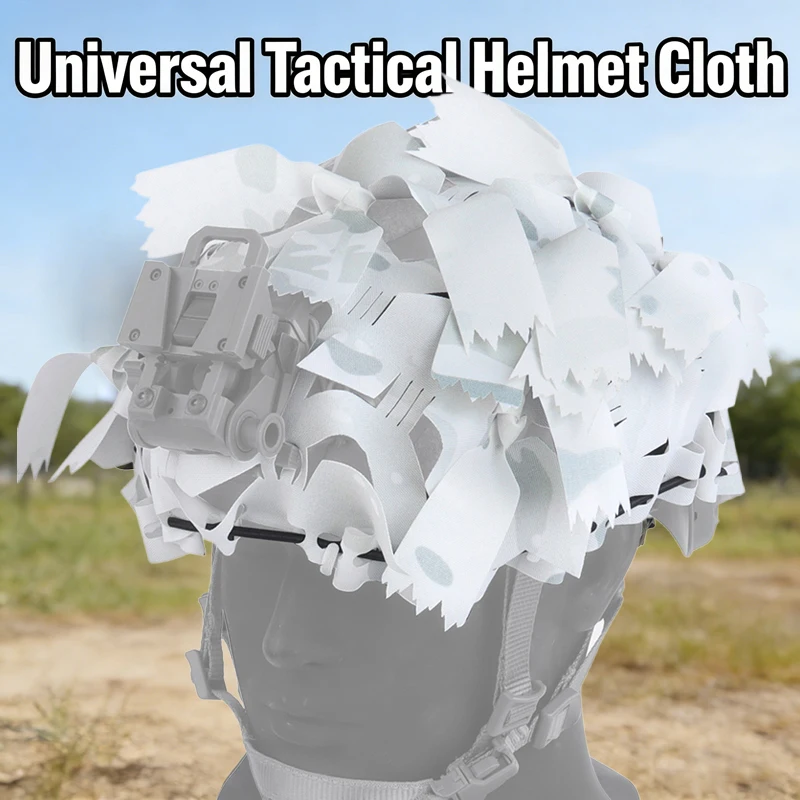 

3D Camouflage Net Airsoft Helmet Cover Laser Cut Tactical Fast High Cut Helmet Cloth Universal Hunting Shooting Helmet Cover