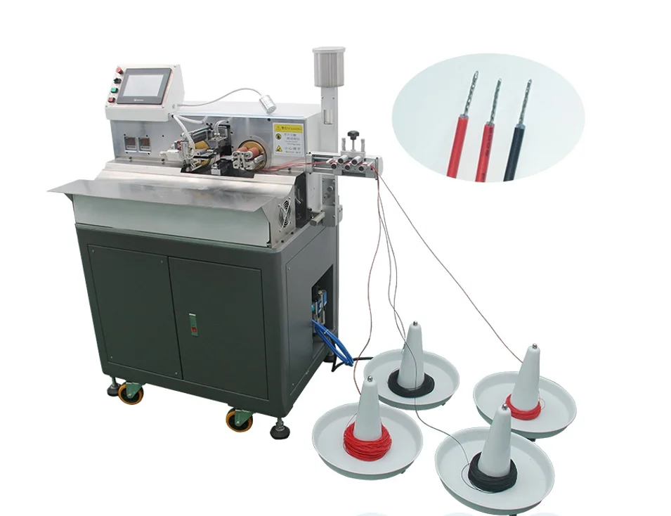 Machine d'étagage à souder, entièrement automatique, dénudage de câbles lumineux LED, torsion