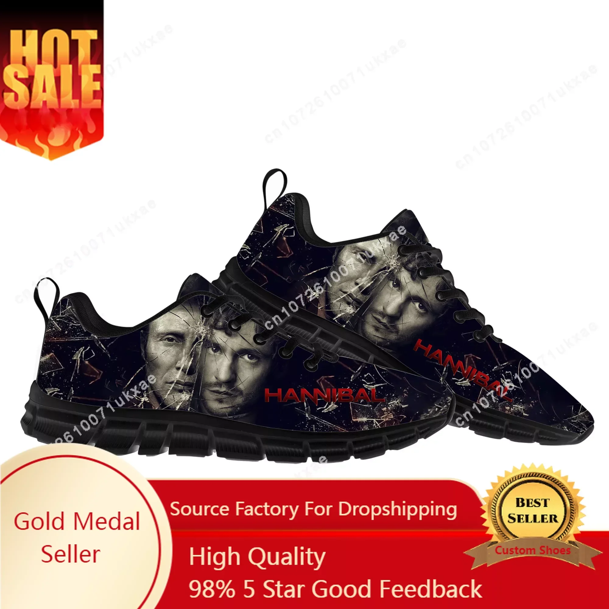 Hannibal Sports Shoes Mens Womens Teenager Kids Children Sneakers High Quality Mads Mikkelsen Casual Sneaker Couple Custom Shoes